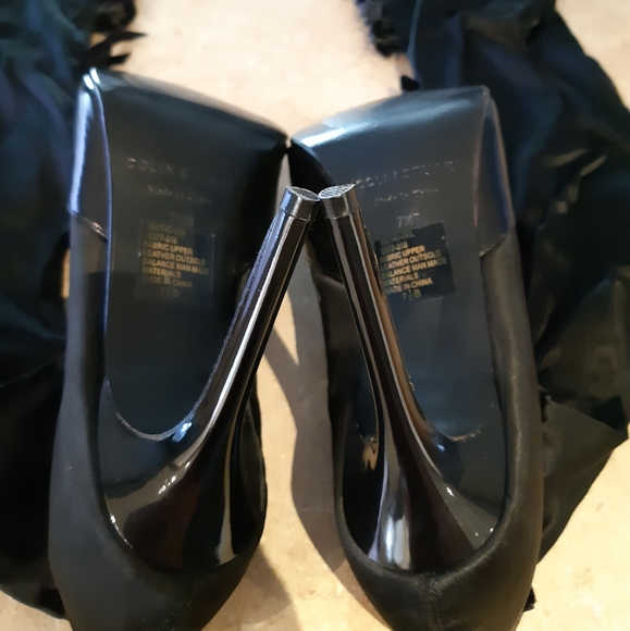 Colin Stuart Rare Lace Up Thigh High Satin Boots - Picture 8 of 12